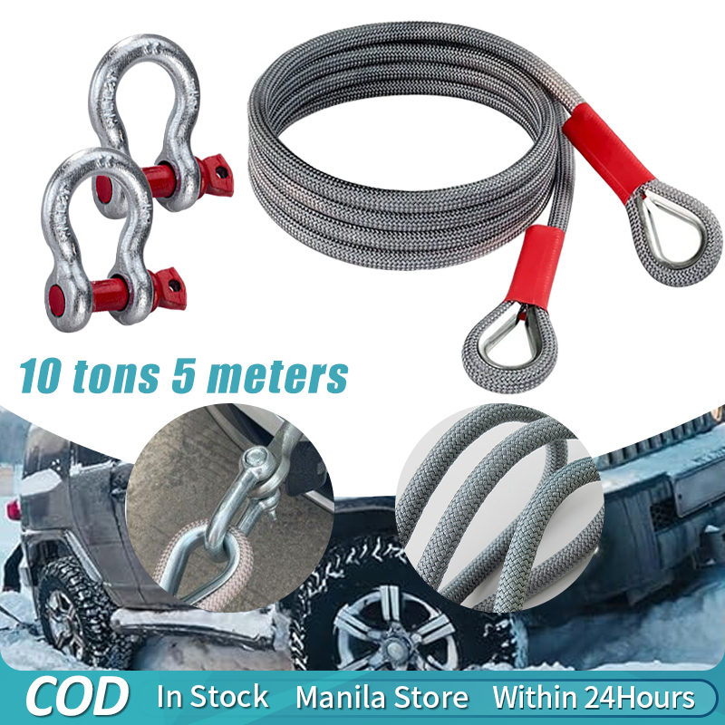 Emergency Trailer Rope,10 Tons 5m Heavy Duty Recovery Rope Tow Straps ...