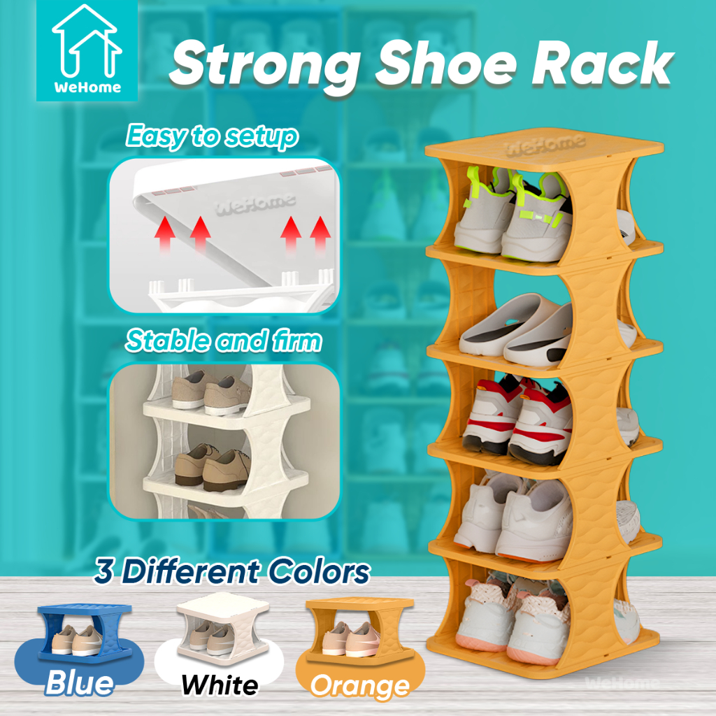 WeHome Multi-tier Shoe Rack Stackable Shoe Storage Organizer Shelf ...