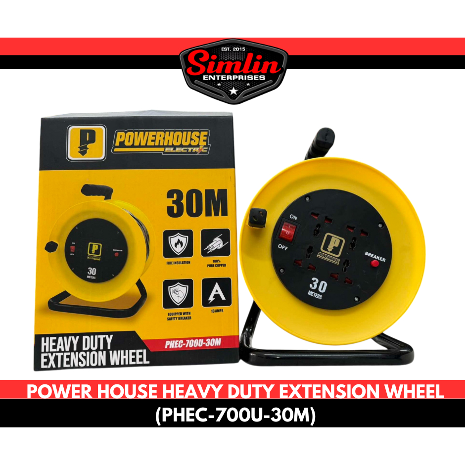 POWERHOUSE HEAVY DUTY EXTENSION WHEEL (PHEC-700U-30M) | Shopee Philippines