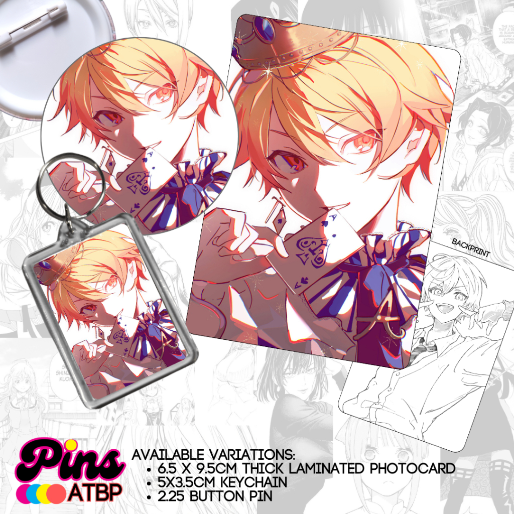 Tsukasa Tenma Project SEKAI Anime Collectible Photocard Button Pin ...