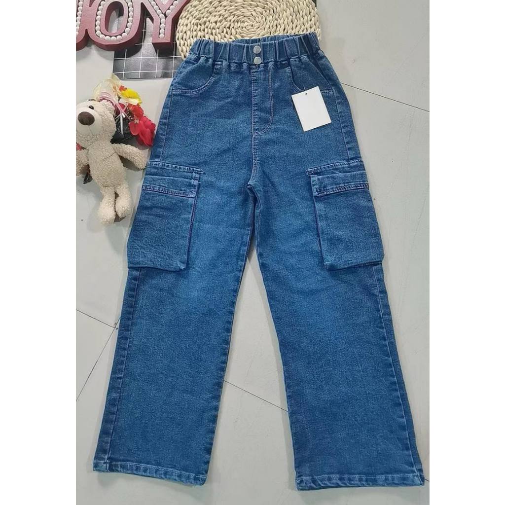 2 BOTTON AND 2SIDE CARGO PORKET WIDELEG PANTS ALANGAN | Shopee Philippines