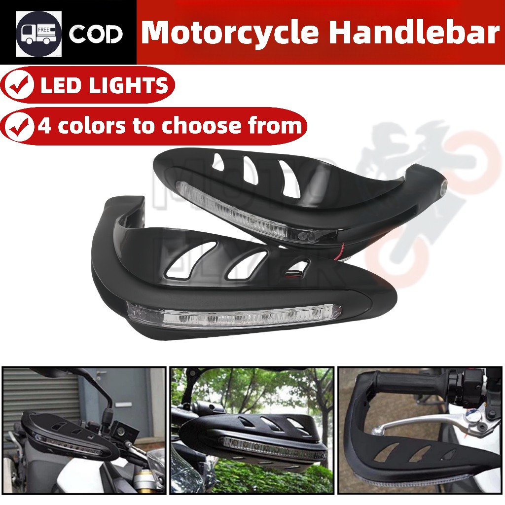 Equipped with LED lights for motorcycle handguard lighting, ensuring ...