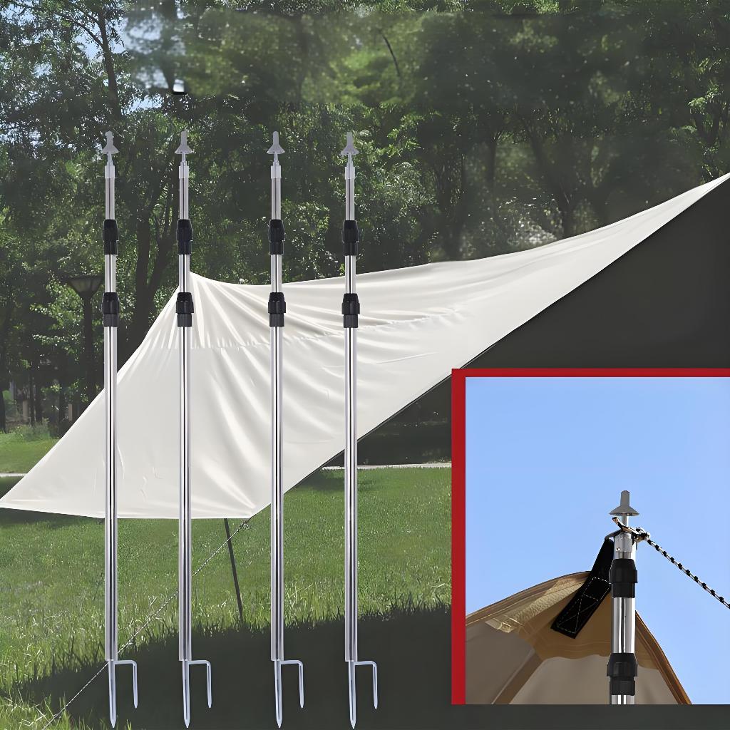 Outdoor Awning Pole Tent Pole Aluminum Alloy Tent Canopy Support Rod ...