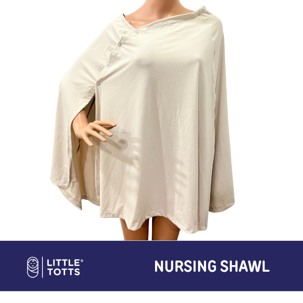 Little Totts Nursing Shawl - Larger Size breastfeeding multi-use poncho ...