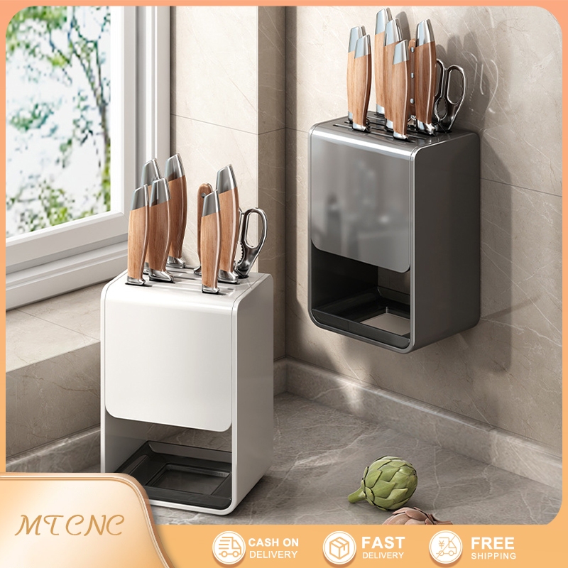Wall Mounted Knife Holder Multifunctional Tool Holder Kitchen ...