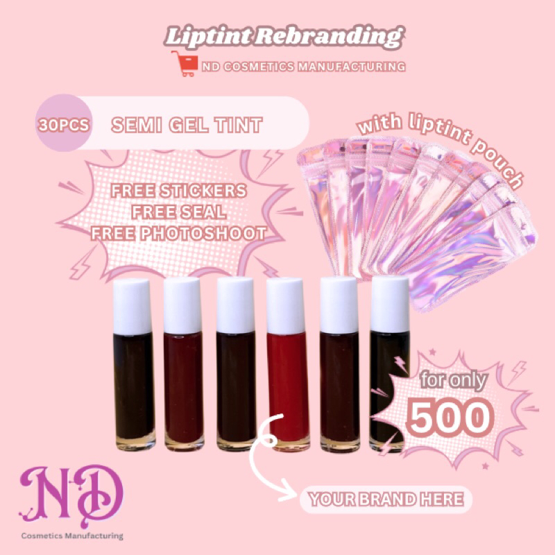 Semi Gel Tint Rebranding 10ml with POUCH | Shopee Philippines