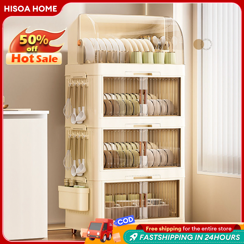 Kitchen Rack Plastic Dish Cabinet Foldable Baby Bottle Storage Drainer ...