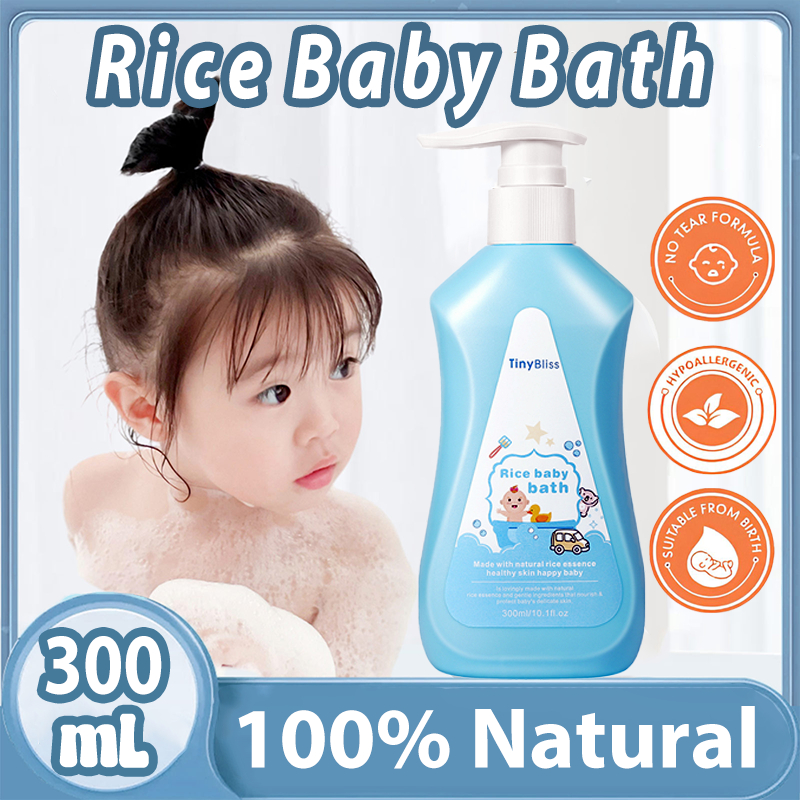 TinyBliss Natural Rice Baby Bath Nourishes baby's delicate skin long ...