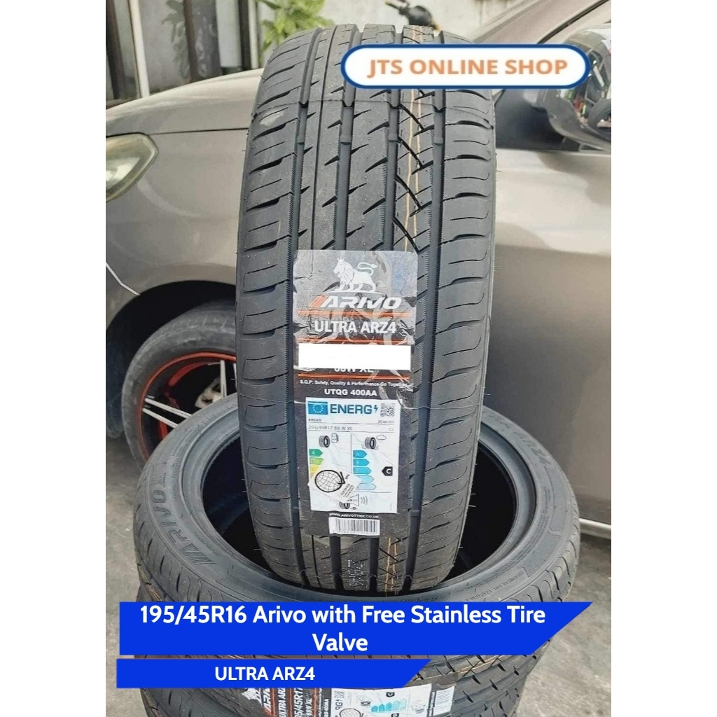 195/45R16 Arivo Ultra ARZ4 with Free Stainless Tire Valve (PRE-ORDER ...