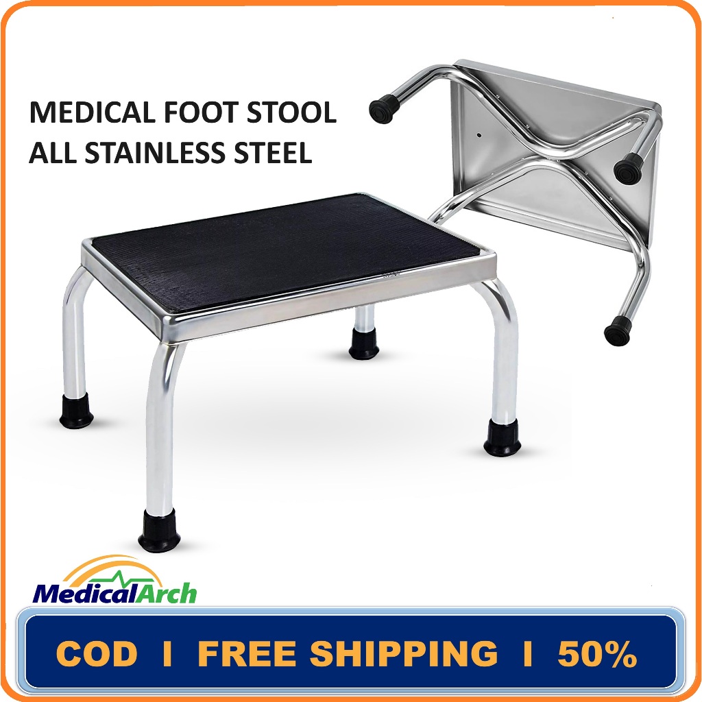 Foot Stool Single Medical Foot Stool for Hospital Bed Stainless Foot ...