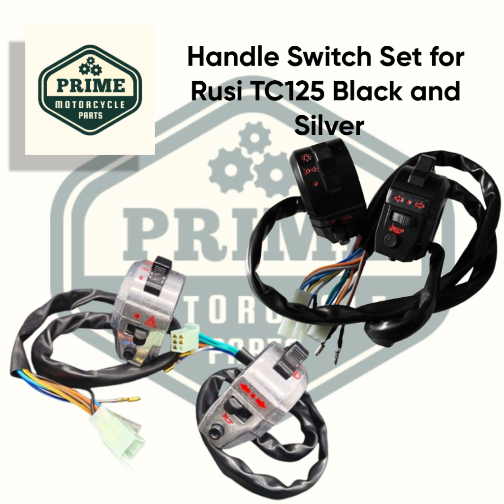 Handle Switch Set for Rusi TC125 Black and Silver | Shopee Philippines