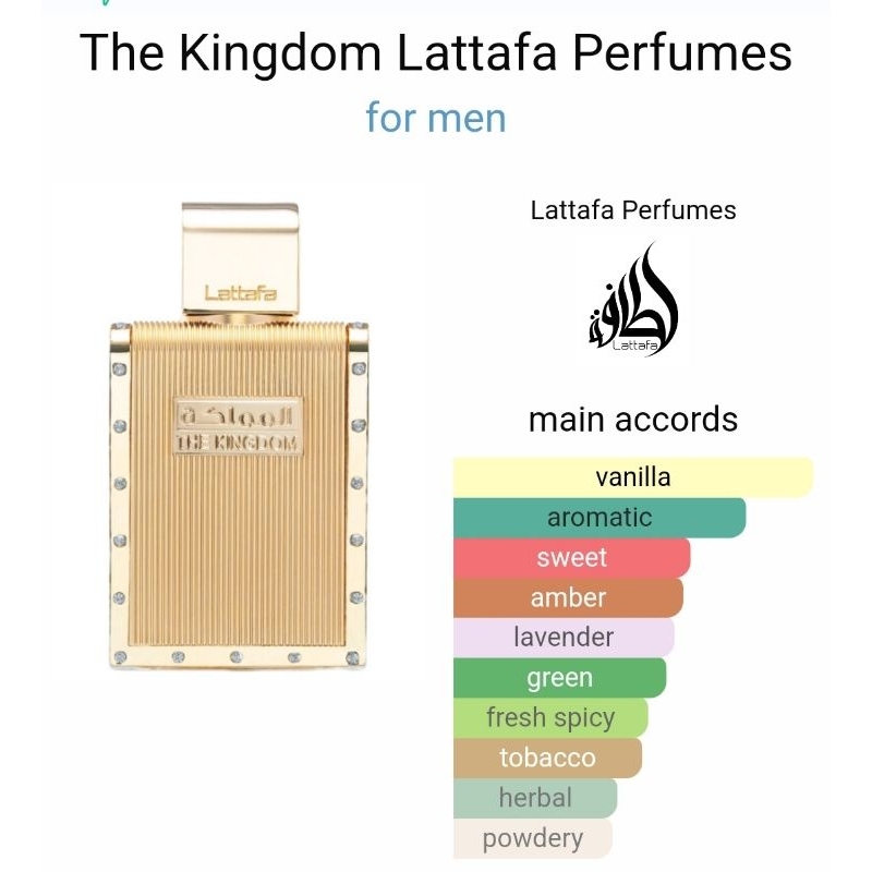 THE KINGDOM FOR HIM LATTAFA PERFUMES- JPG ELIXIR ALTERNATIVE | Shopee ...