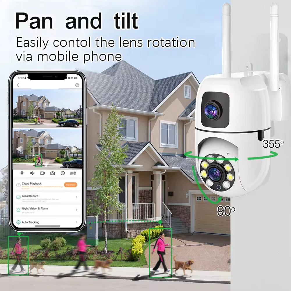 V380 Pro CCTV Camera HD Dual Lens WIFi Wireless 50MP BUY 1 TAKE 1 Smart ...