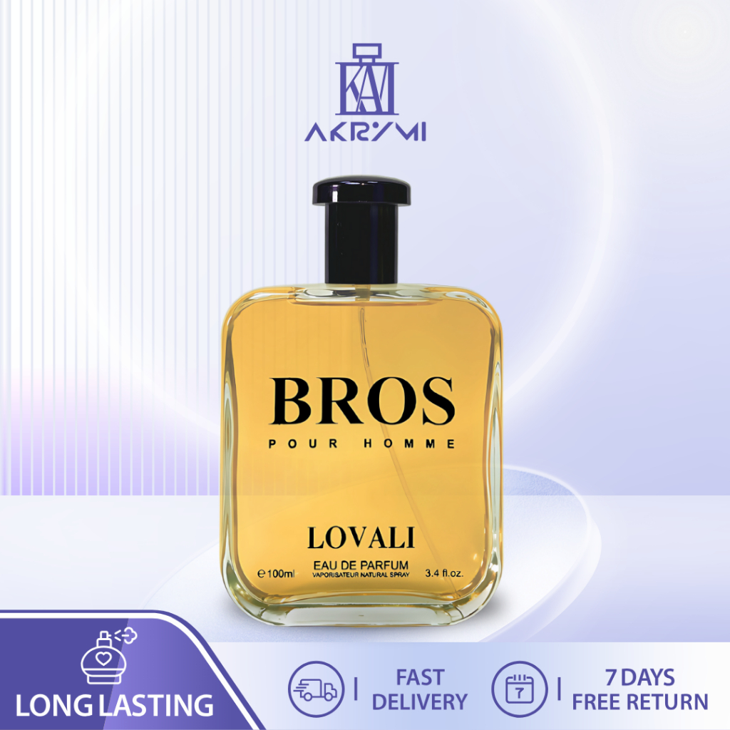 AKRYMI Bros Pour Homme 100ml Perfume for Men Cologne Perfumes Scented Scent  Fragrance Sexy Mens