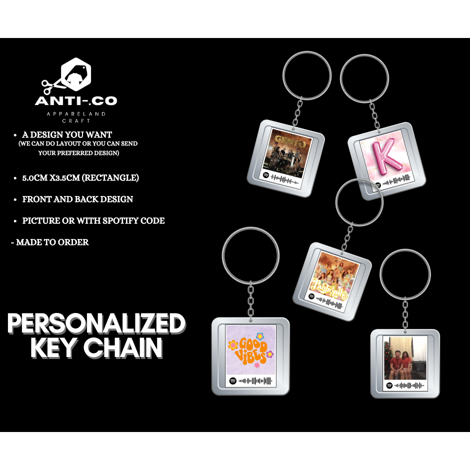 Personalized key Chain with Spotify Code | Shopee Philippines