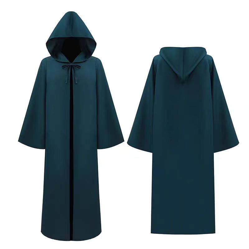 Wizard Robe Dress Costume Magic Robe Costume Magic Cloak Cosplay Book ...