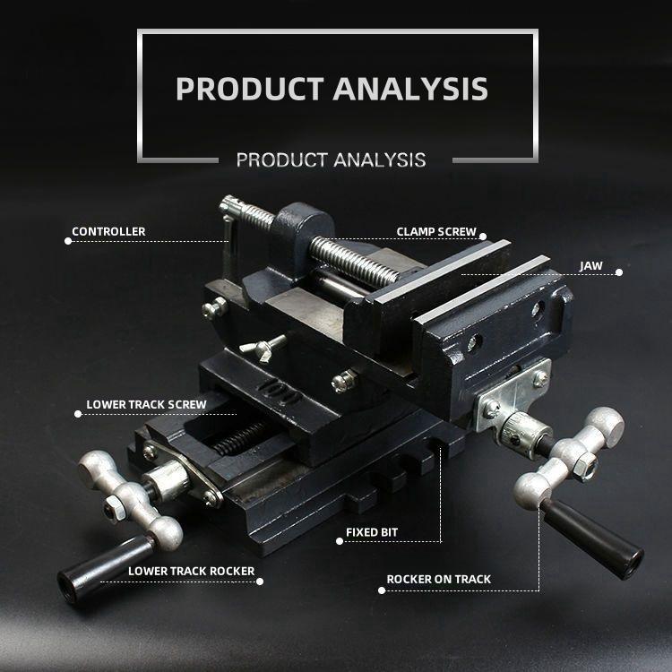 Two-Way Movement Milling Vice Operating Platform Flat Tongs Precision ...