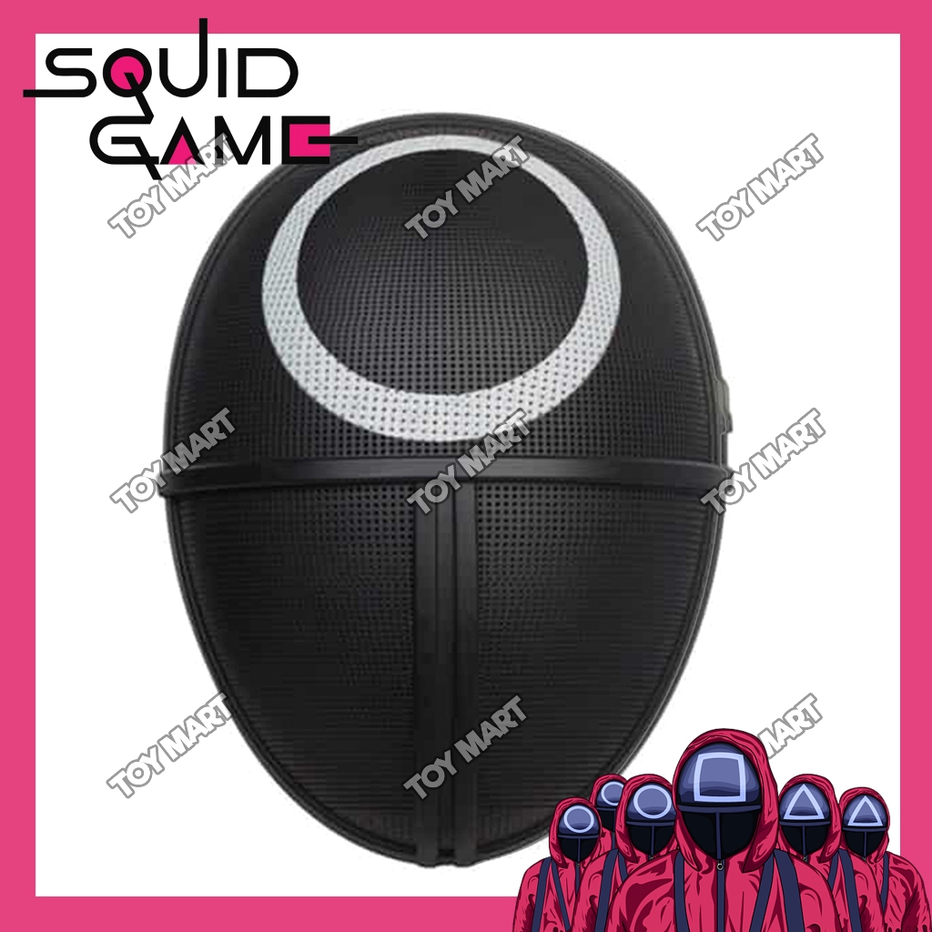 Squid Game Triangle Plastic Costume Head Mask For Adults