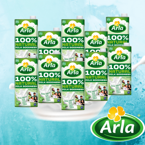ARLA All Natural Milk Goodness Full Cream 1Lx10 - Pure Goodness for the ...