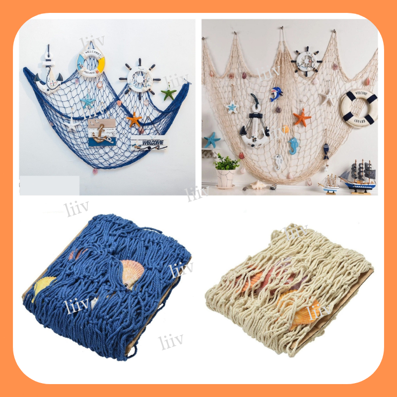 Nautical Fishing Net Beach Party Decor Nets Hangings Creative Party ...
