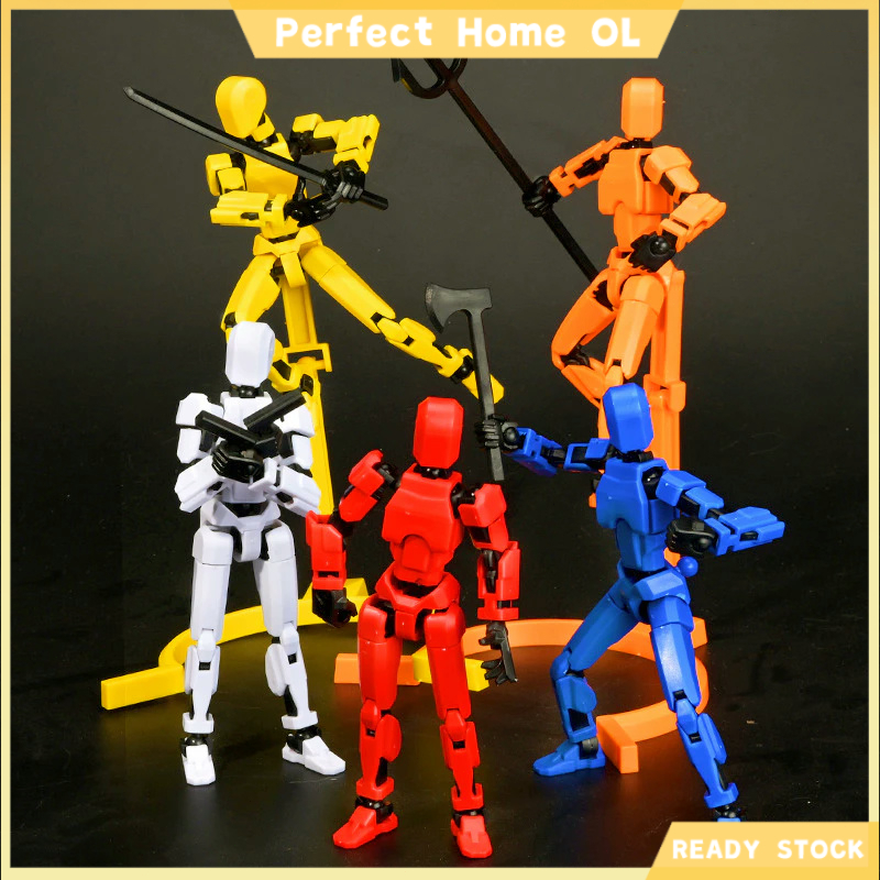 13 Action Figure Full Body Movable Toys Multi-Jointed Movable Robot 3D ...