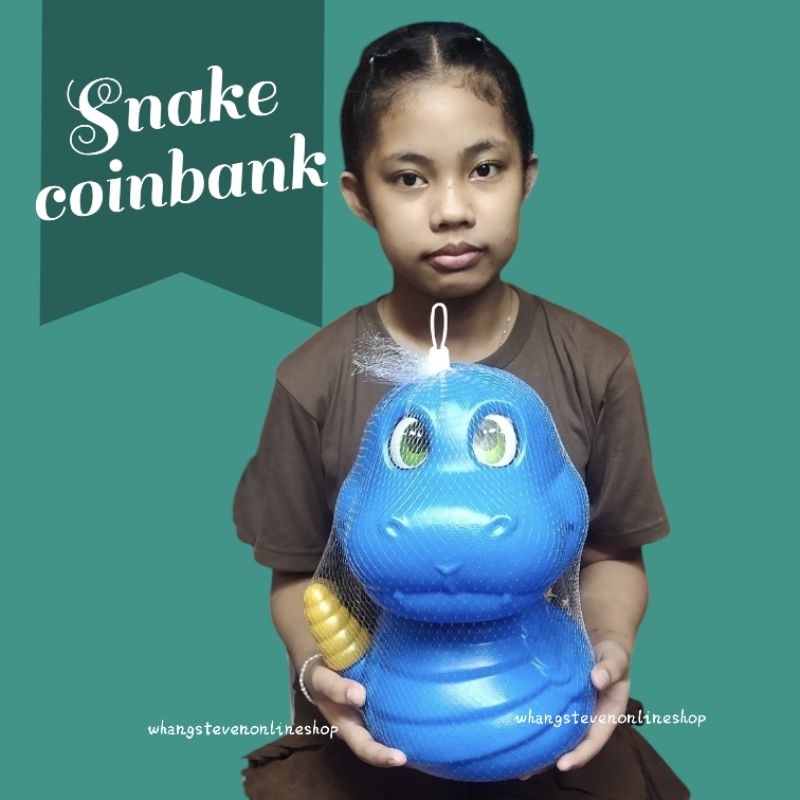 Snake Coinbank Big size Random colors Colorful Money Saver | Shopee ...