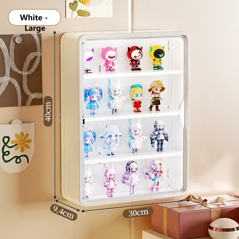 Big Acrylic Display Rack Anime Figure Display Case Wall Mounted Blind ...