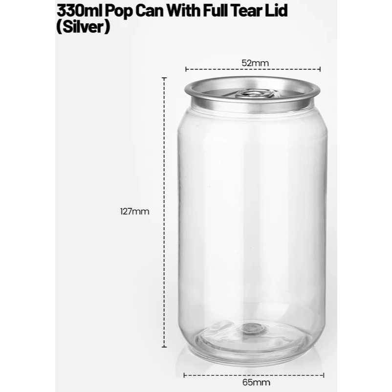 100 pcs POP CAN WITH LIDS ( NO PRINT ) MAKE SURE YOU HAVE AN ELECTRIC ...