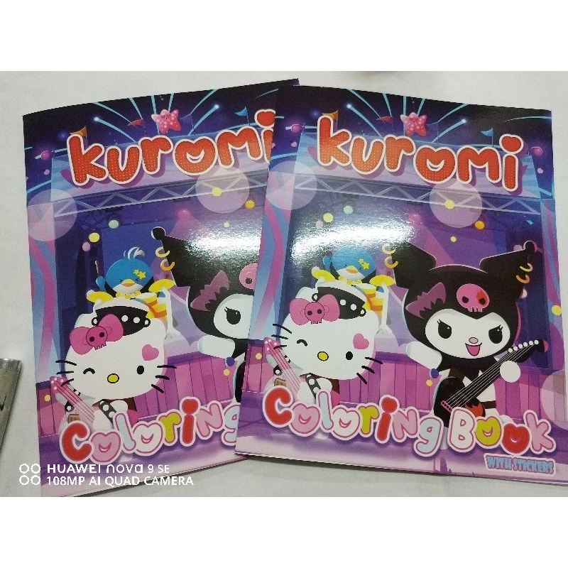 Kuromi Coloring book mini with free Sticker | Shopee Philippines