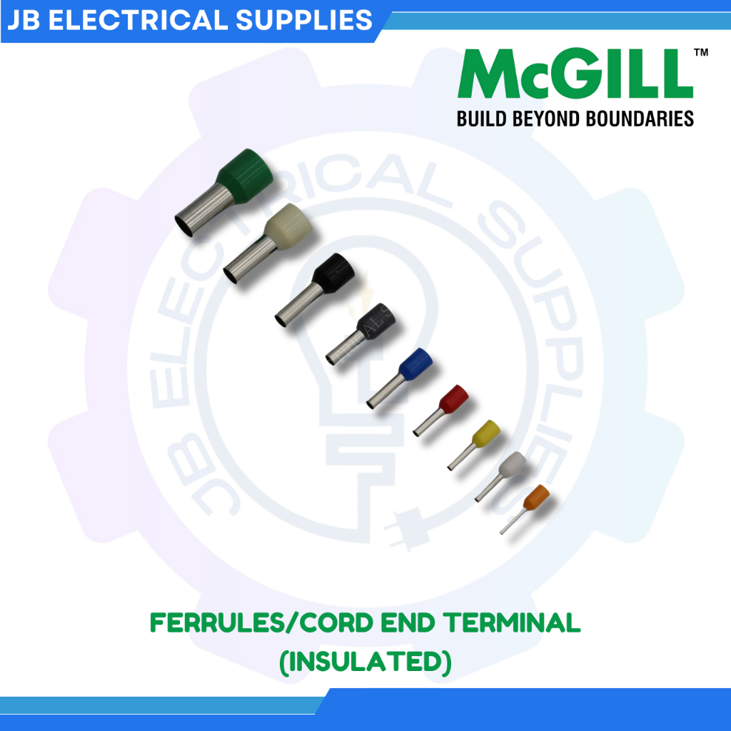 FERRULES/CORD END TERMINAL (INSULATED)- Tinned Copper + Polypropylene ...