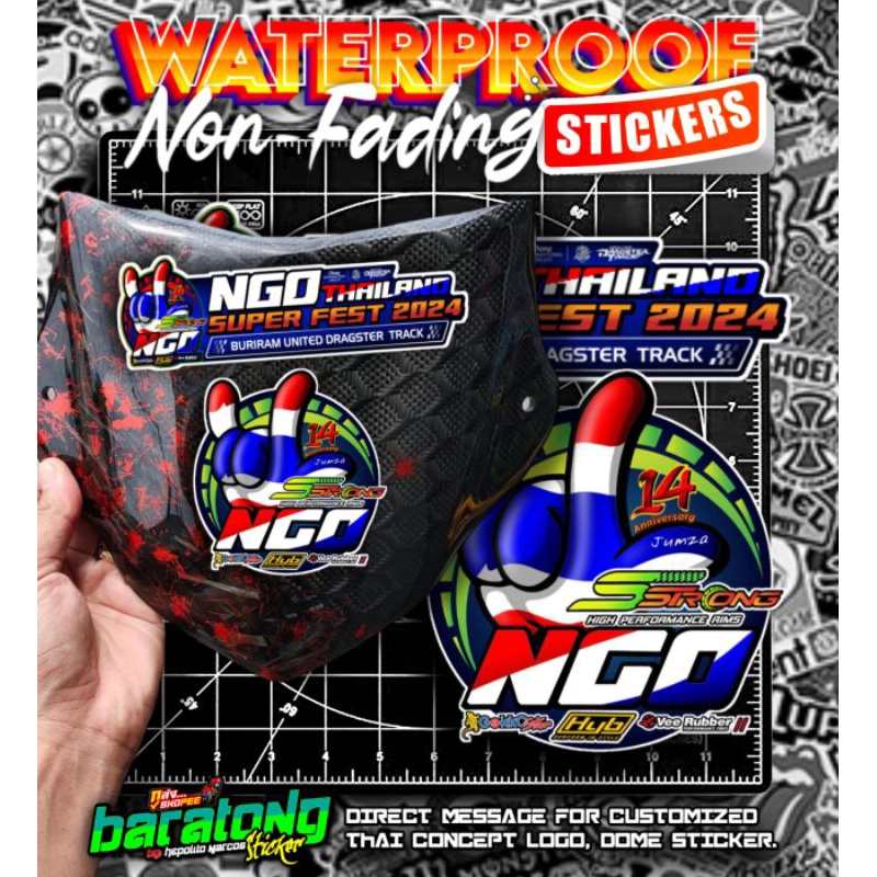NGO 14TH SUFER FEST STICKER SET | NGO LATEST LOGO | Shopee Philippines