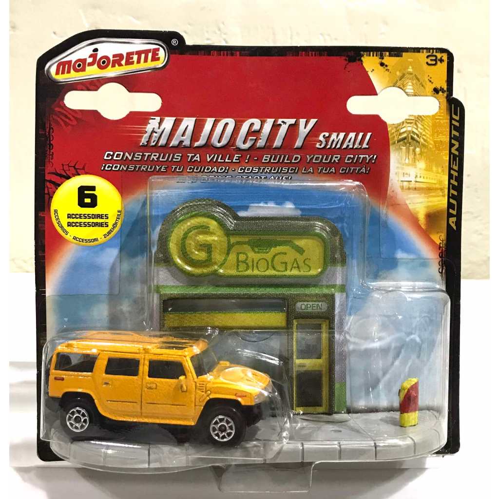 (DAMAGE BLISTER/CARD NOT MINT) Majorette Authentic MAJOCITY Hummer H2 ...