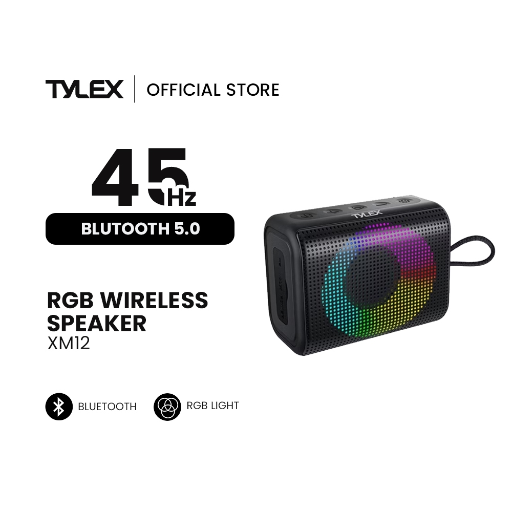 TYLEX XM12 Outdoor Portable Mini Wireless Bluetooth Speaker IPX-5,  2000mAh Travel Speaker