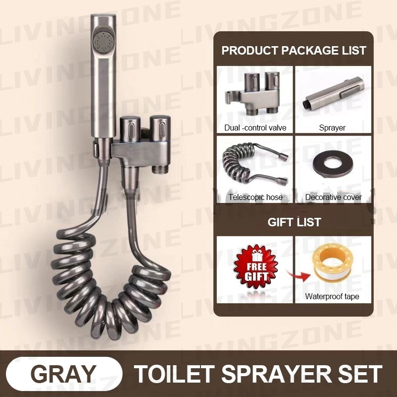 Bidet Sprayer Set With Hose For Toilet Stainless Steel Bidet Heavy Duty ...