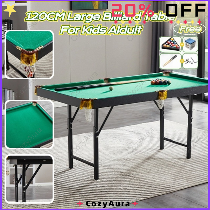 CozyAura Billiard Table Set Wooden Tabletop Adjustable Mini Pool Table ...