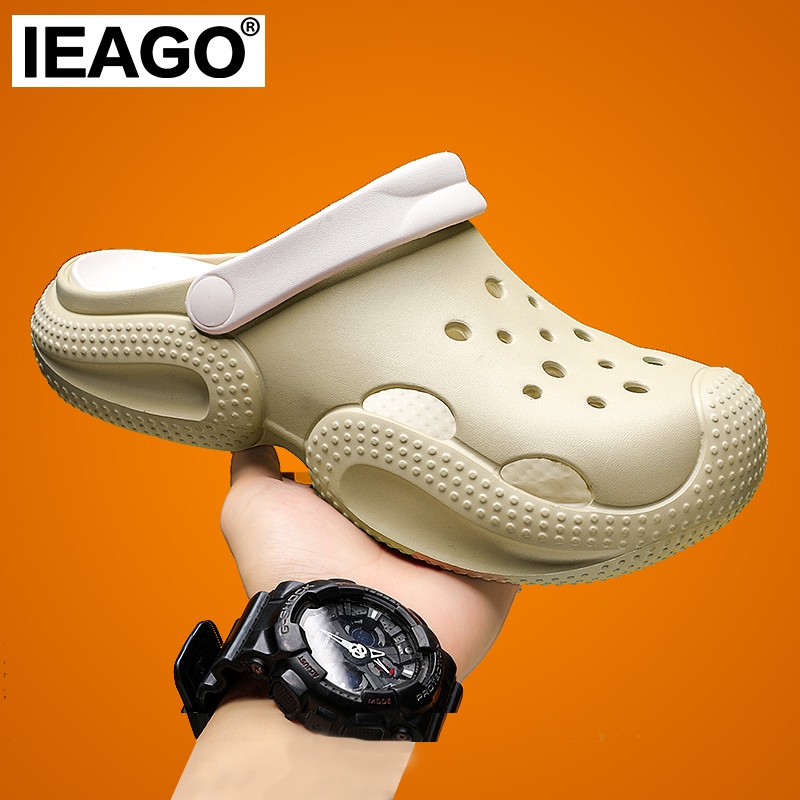 IEAGO Original Summer Outdoor EVA Sandals Men Fashion Platform Slippers ...