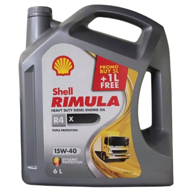 Shell Rimula R4X 15W-40 (CI-4/DH-1) - 6L | Shopee Philippines