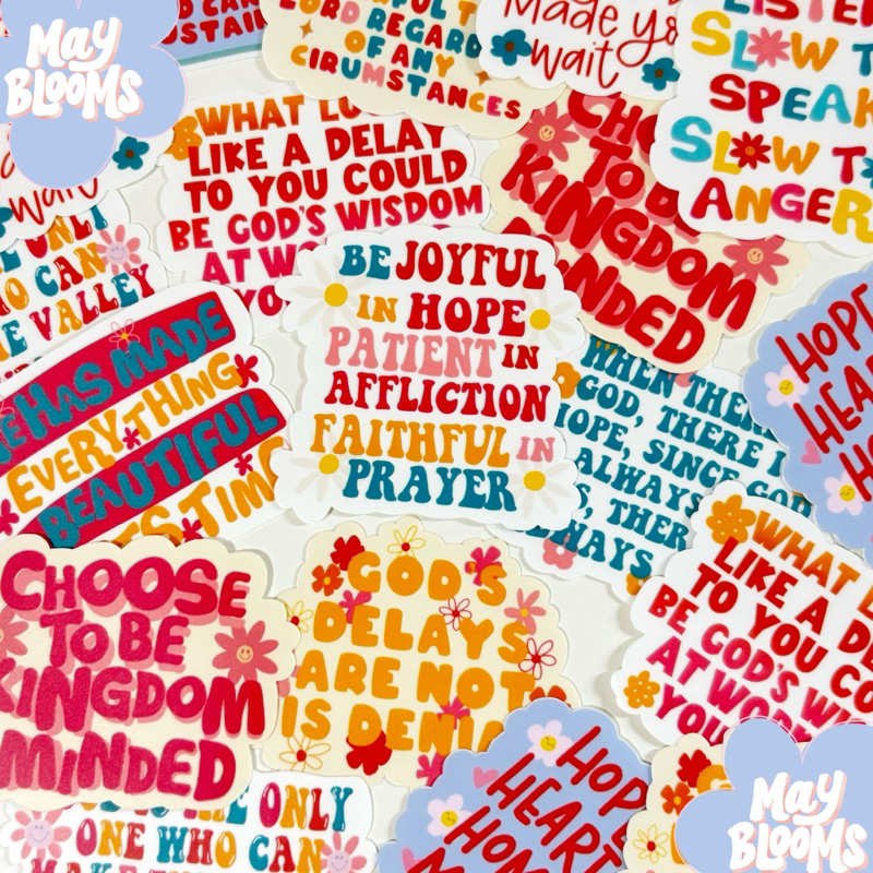 Bible verse stickers Laptop, Tumbler, Journal Stickers | Waterproof ...