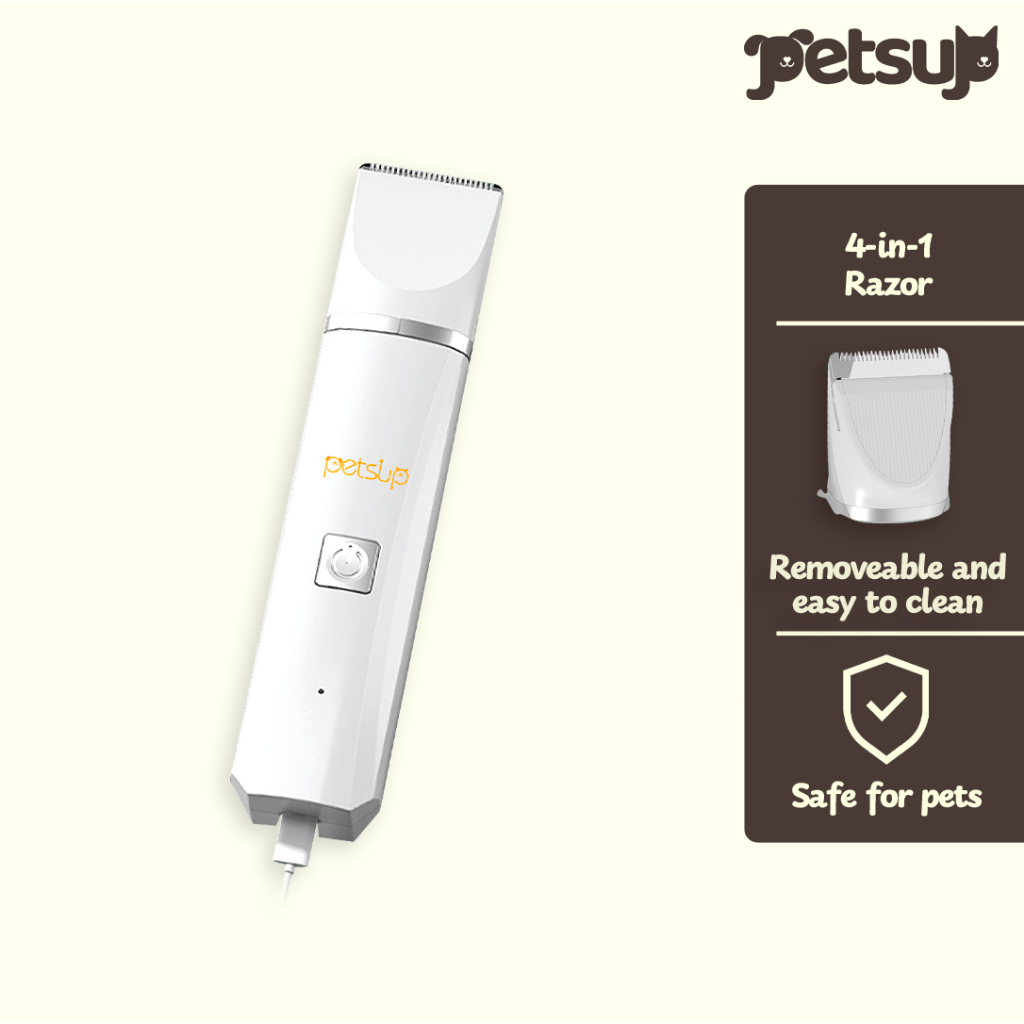 Petsup 4 in 1 Razor for Dog Cat Grooming Supplies Cat Shaver Trimmer ...