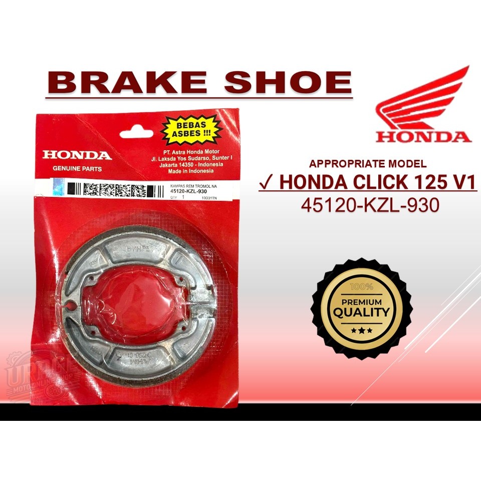 HONDA BRAKE PAD AND SHOE FOR HONDA CLICK V2/V3 | Shopee Philippines