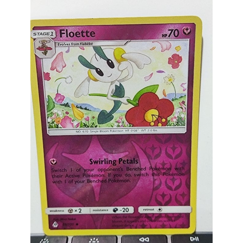 what is a prize card in pokemon Pokemon Forbidden Light Floette #85 main image 0