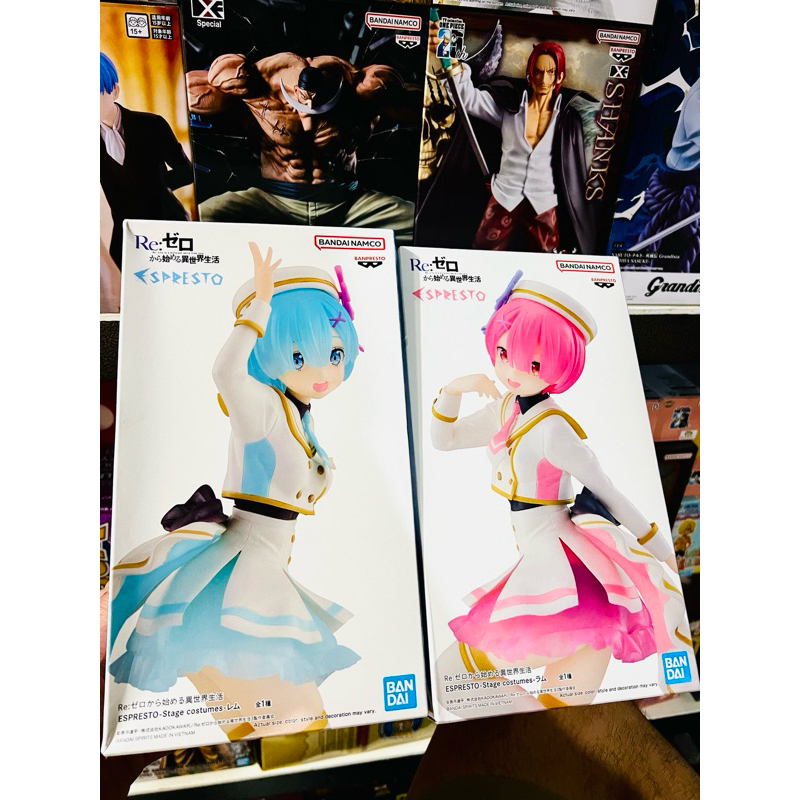 Banpresto ESPRESTO Stage Costumes – Figura Ram Da Re:Zero (22 Cm) PVC, Collezionabile Con Base