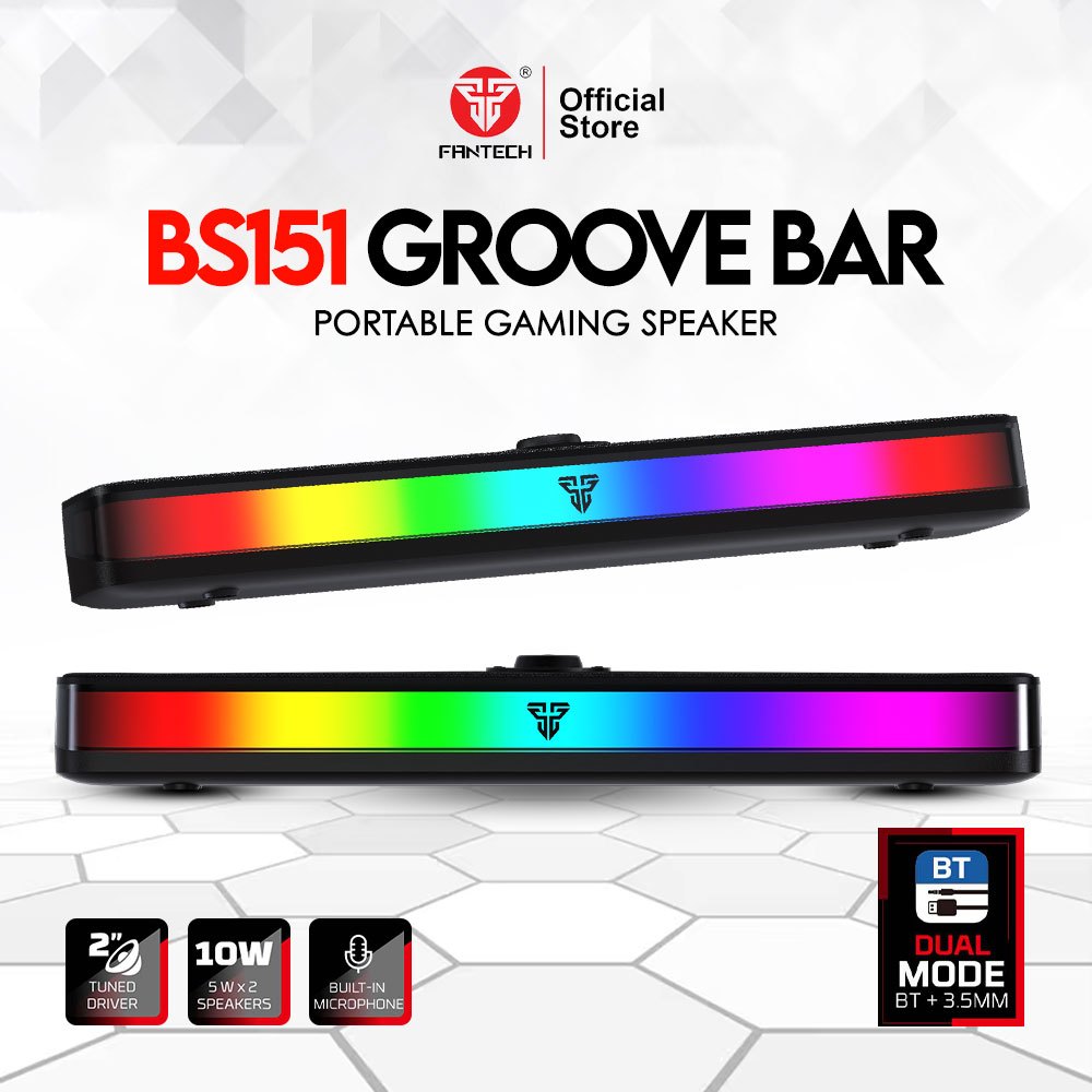 Fantech BS151 Groove RGB Soundbar Bluetooth Connection Gaming Speaker ...