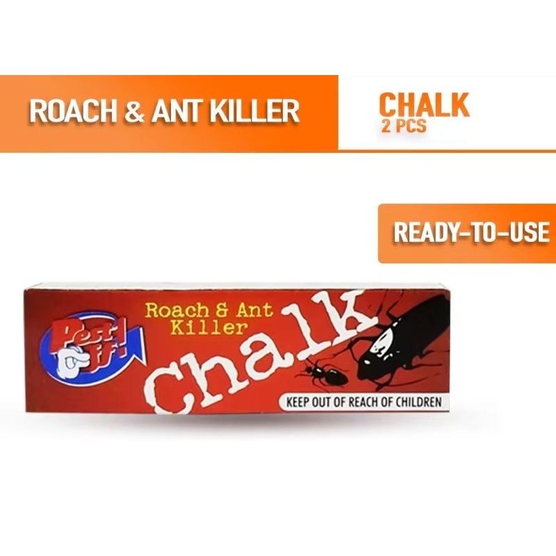 PEST OFF CHALK ANT AND COCKROACH KILLER - 1pc | Shopee Philippines