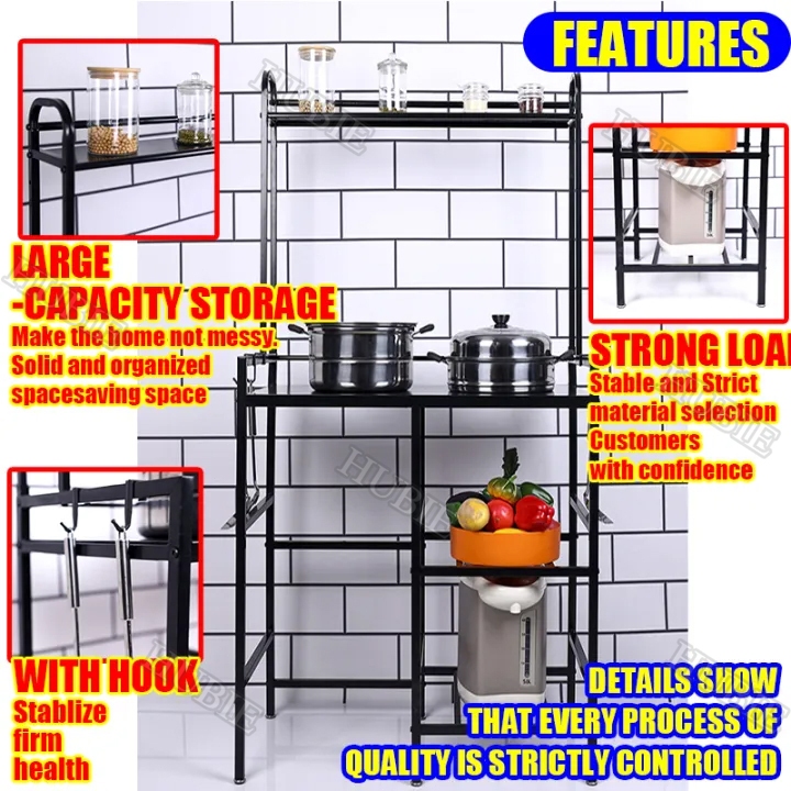 Gas Stove Stand Rack Heavy Duty Kitchen Storage Rack Stainless Stove ...