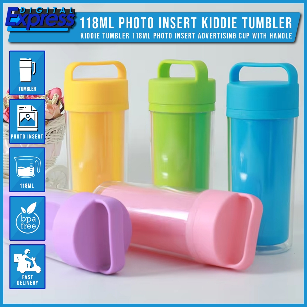 Photo Insert Tumbler with Handle for Kids Events Birthday, School, and ...
