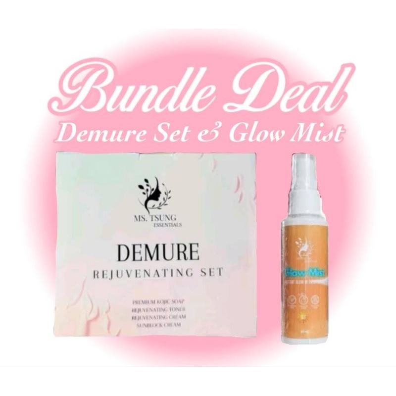 Bundle Demure Rejuv Set and Glow Mist | Shopee Philippines