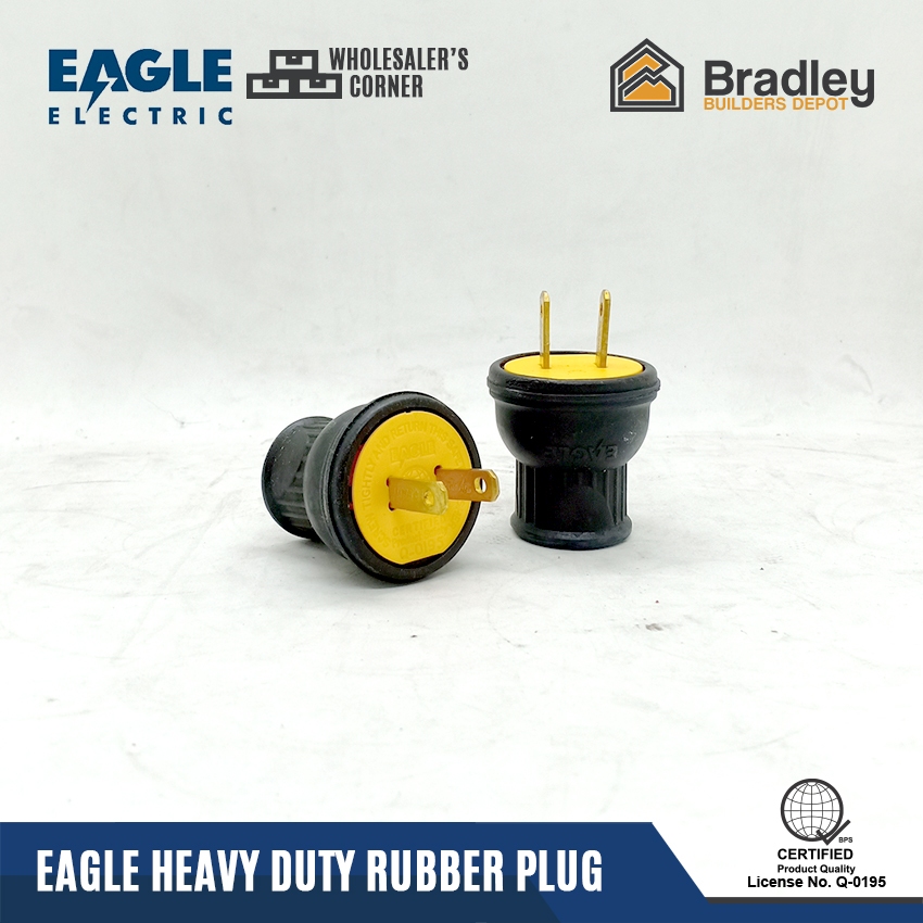 Eagle Heavy Duty Rubber Plug (5A | 15A) SOLD PER BOX | Shopee Philippines