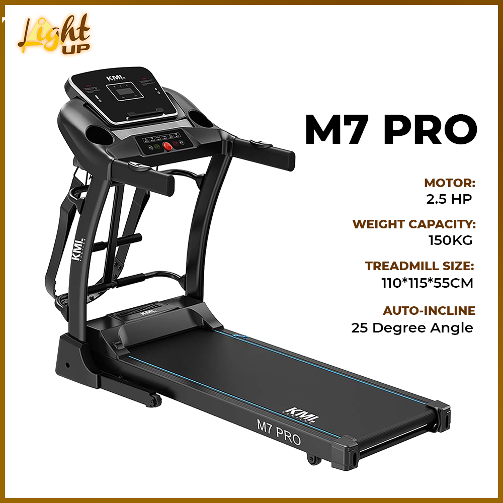 LIGHT UP M7 PRO Electric Automatic Treadmill Foldable 3.0 HP Machine ...