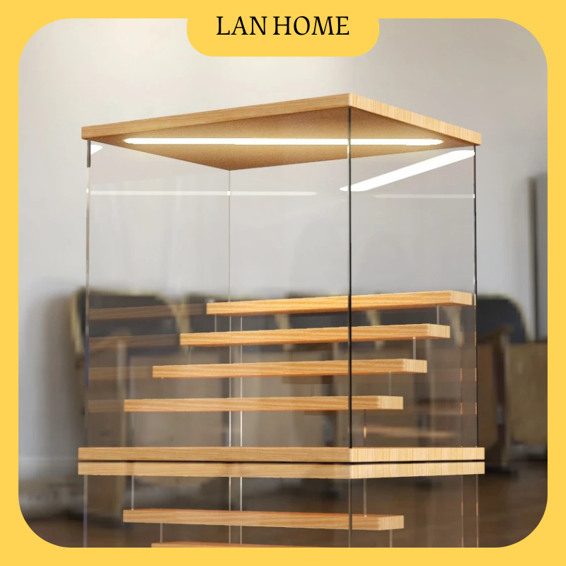 Acrylic Display Box With Light LED Figure Display Case 3-5 Layer ...